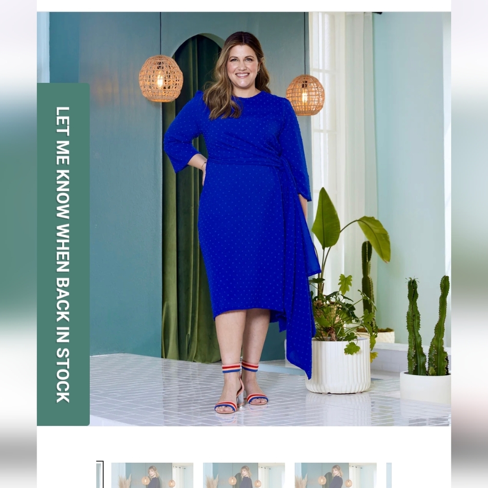 LineaR Duo Blue Long Sleeve Dress